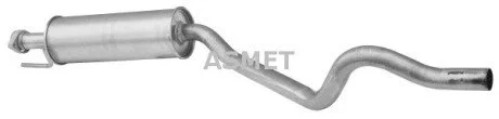 Передний глушитель, выпускная сист Asmet 05.070