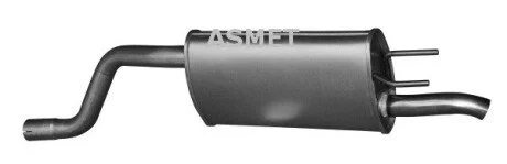 Задний. глушитель,выпускная сист. Asmet 05.189