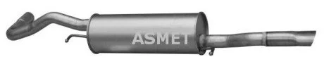 Задний. глушитель,выпускная сист. Asmet 06.011