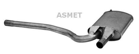 Передній глушник,випускна сист Asmet 06.017