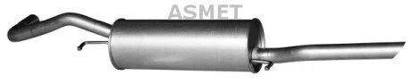 Задний. глушитель,выпускная сист. Asmet 06.018