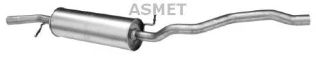 Передній глушник,випускна сист Asmet 07.175
