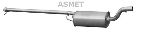 Передний глушитель, выпускная сист Asmet 07.192