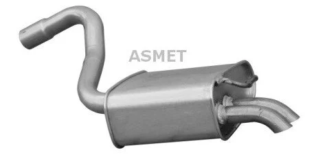 Задній. глушник,випускна сист. Asmet 07.204