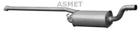 Задний. глушитель,выпускная сист. Asmet 07.212