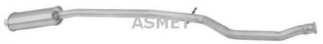 Глушник системи випуску (середній) Asmet 08060