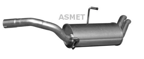 Задний. глушитель,выпускная сист. Asmet 09.101