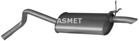 Задний. глушитель,выпускная сист. Asmet 10.051