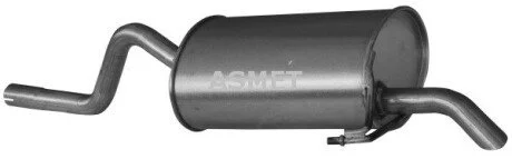 Задний. глушитель,выпускная сист. Asmet 10.059