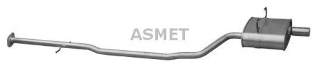 Задній. глушник,випускна сист. Asmet 12019