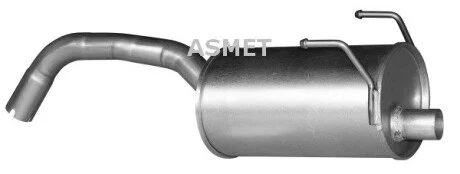 Задний. глушитель,выпускная сист. Asmet 16.072