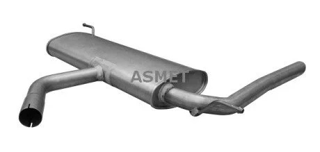 Задний. глушитель,выпускная сист. Asmet 19020
