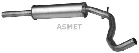 Глушник системи випуску (середній) Asmet 19025