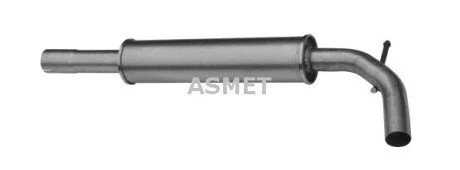 Передний глушитель, выпускная сист Asmet 19.028