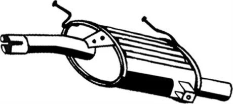 Задній. глушник,випускна сист. Asmet 25.012