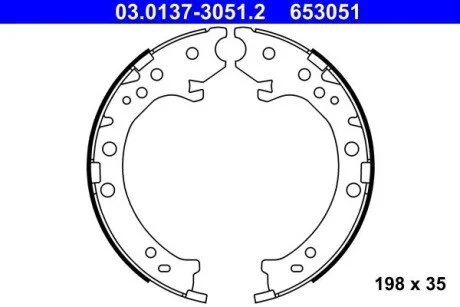 SZCZEKI HAM.HONDA CR-V IV 12- ATE 03013730512