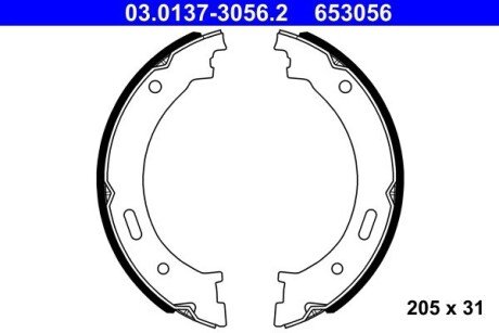 SZCZEKI HAM 205X31 ATE 03013730562