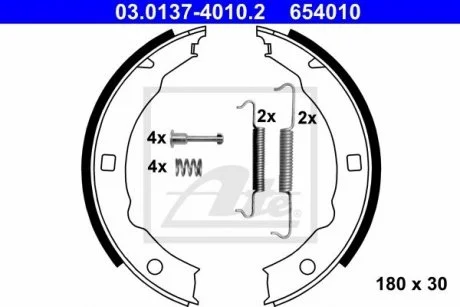 Тормозные колодки, барабанные ATE 03.0137-4010.2