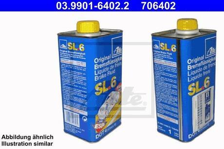 Тормозная жидкость SL.6 DOT 4 1L ATE 03990164022 (фото 1)