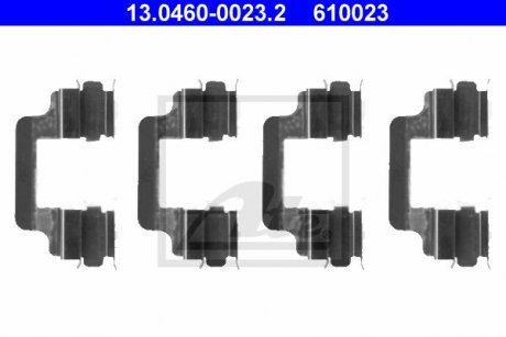 Пружинки для гальмівних колодок (к-кт 4шт) ATE 13046000232 (фото 1)