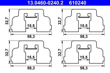 Аксессуары для тормозных колодок ATE 13046002402