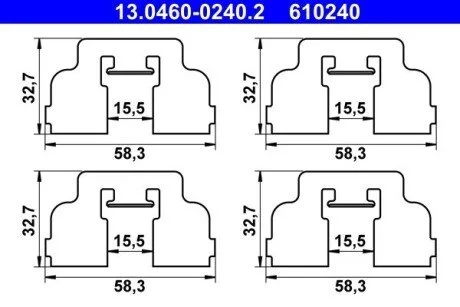 Аксессуары для тормозных колодок ATE 13046002402