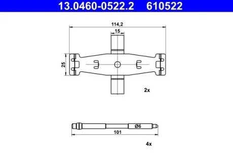 ZESTAW INST. KLOCKаW HAM. DB P. W205/W213/C238 14- ATE 13046005222