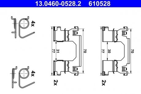 ZEST.MONT.KLOCKУW NISSAN X-TRAIL III 19- ATE 13046005282