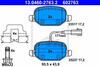 Тормозные колодки, дисковые 13.0460-2763.2