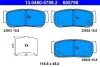 Дисковые тормозные колодки ATE 13.0460-5798.2 (фото 1)