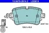 Тормозные колодки керамические дисковые ATE 13047026142 (фото 1)