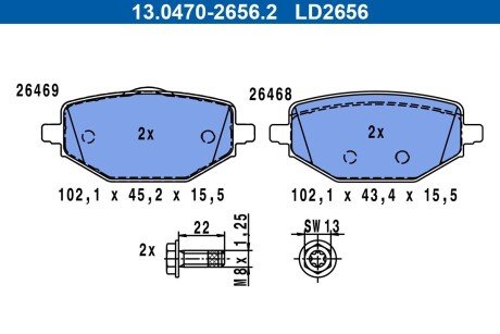 KLOCKI HAM TYL CERAMIC ATE 13047026562