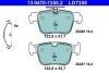 Колодки гальмівні (задні) Audi A3/Seat Leon/Skoda Octavia/VW Golf VIII 19-/Caddy 20- 13047073552