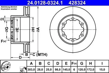 Гальмівні диски GRAND CALIFORNIA Cam ATE 24012803241