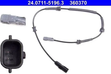 Датчик ABS ATE 24.0711-5196.3