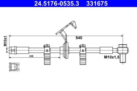 Автозапчасть ATE 24517605353