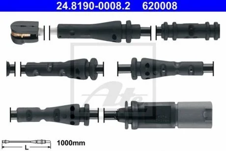 Датчик зносу,гальм.колодки ATE 24.8190-0008.2