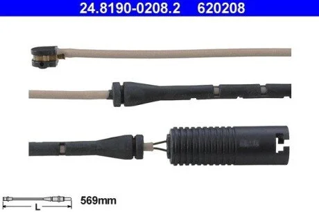 Датчик зносу гальмівних колодок ATE 24819002082