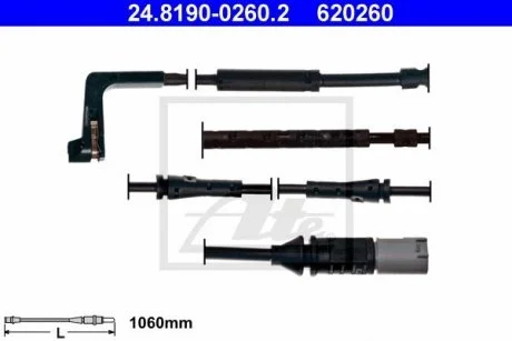 Датчик зносу,гальм.колодки ATE 24.8190-0260.2