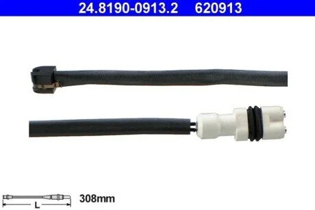 Датчик зносу гальмівних колодок ATE 24819009132 (фото 1)