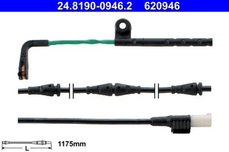 Датчик зносу гальмівних колодок ATE 24819009462