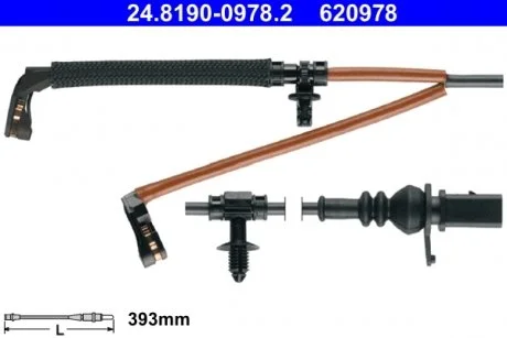 Датчик зносу,гальм.колодки ATE 24.8190-0978.2