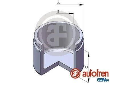 Поршенек суппорта C4/ASX/Lancer/Outlander/4008 06- 57*45,5mm SEINSA AUTOFREN D025532