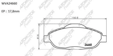 Колодки гальмівні барабанні Peugeot 308 1.4; 1.6 (07-) Automotor france ABP4357