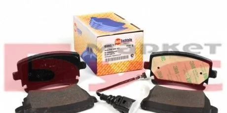 Колодки гальмівні (задні) VW T5 03- (Lucas) AUTOTECHTEILE 369 8017