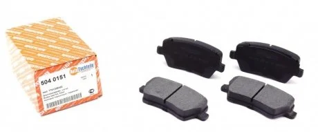 Колодки тормозные (передние) Renault Kangoo 08- (TRW) AUTOTECHTEILE 504 0151