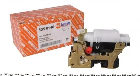 Замок дверей перед. Renault Kangoo 97-07 Л. (електричний) AUTOTECHTEILE 505 0146
