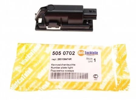 Фонарь освещения номера (заднего) Renault Megane/Master III 00- AUTOTECHTEILE 505 0702