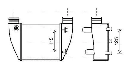 Інтеркулер 8E0145806Q VAG AVA COOLING AI4364