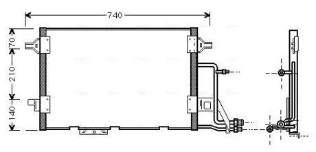 Конденсер кондиционера (выр-во AVA) AVA COOLING AI5137